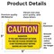 Signmission Radiation & Laser Sign, 3.5 in H x 5 in W, Vinyl Decal, Rectangle OS-2PACK-CR-D-35-L-10206 - alternate 5